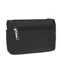 Lorenz Top Zip Purse with Front Zip & Wrist Strap